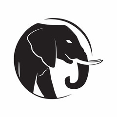 elephant head silhouette