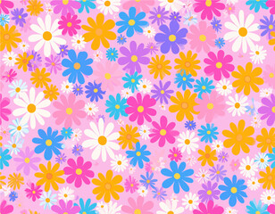 seamless pattern with flowers