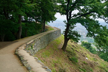 Stone Wall Path at Gong Mountain Fortress