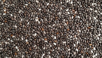 Close-up of chia seeds