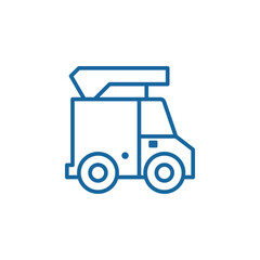 Vector Line Car Truck Icon