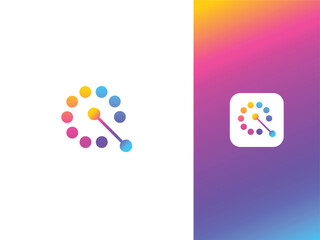 Minimal and professional Letter Q futuristic technology logo design