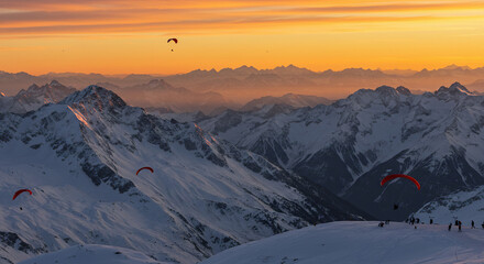 ski resort in the morning