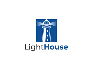 Minimal Light House logo design