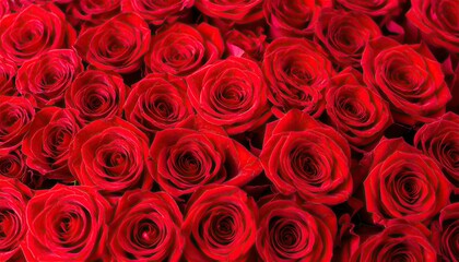 Close-up of many red roses (3)