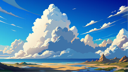 winter landscape with mountains and snow