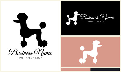 Elegant Poodle Logo Design Variations.