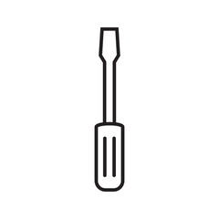 screwdriver icon, repair symbol.
Vector illustration. eps