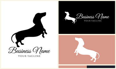Dachshund Logo Design Variations. (2)