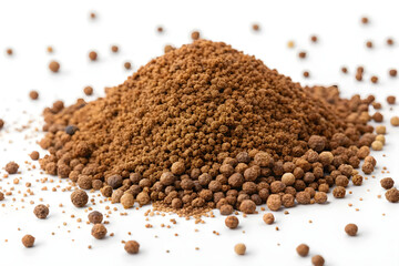 Fertilizer on white background 