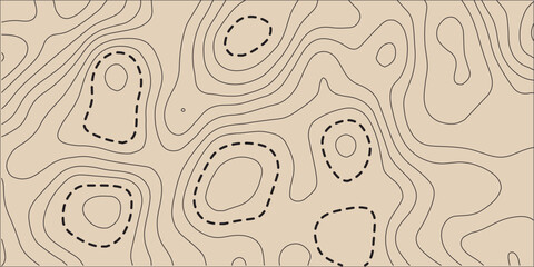 Vintage contour mapping. Natural printing illustrations of maps. Abstract red  yellow background with wave motif. Landscape geodesy topographic map background. Grey topographic lines. Texture of lines