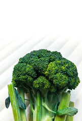 Close-up of Fresh Green Broccoli Vegetable