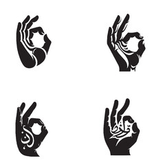 Obraz premium Arabic Calligraphy Hand Gesture Silhouette – Najd Elegance, Cultural Expression & Artistic Identity
