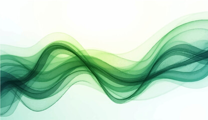 Vector brush stroke wave lines smooth abstract flowing dynamic colorful teal grey gradient isolated on white background for concept of technology, digital, communication, science, music
