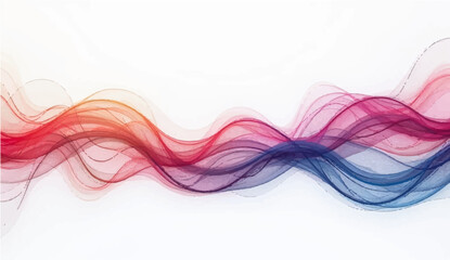 Abstract colorful smoke wave design on a vibrant background