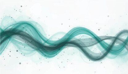 Abstract blue wave and smoke design with smooth flowing lines and futuristic pattern background