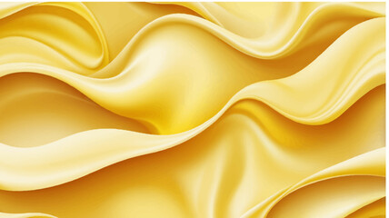 Fototapeta premium Golden silk wave background with smooth flowing texture and luxurious abstract design