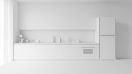 Modern Kitchen Mockup