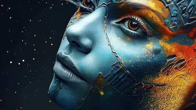Galaxy Version of elf in pararel World realistis, highly ai, generatif