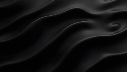 Obraz premium Minimalist dark wave design with dimensional flow and modern abstract aesthetics.