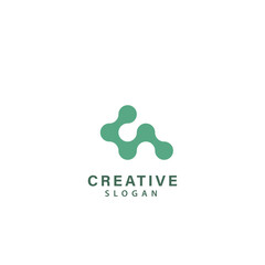 logo abstract ,simple design. soft color .green.vector eps 10