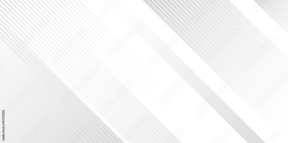 Poster abstract white and grey gradient overlay texture shiny line background. modern elegant stylish backg