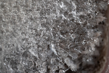 textura de hielo en descongelación