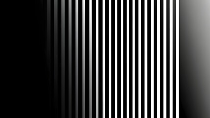 Obraz premium Vertical black and white stripes gradient.