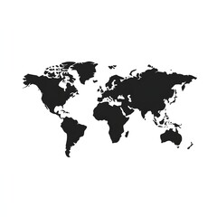 Simple world map graphic.