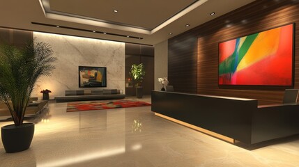 Modern Lobby Interior (2)