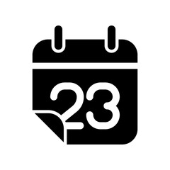 Calendar icon design template SVG
