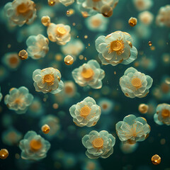 a flower background 
