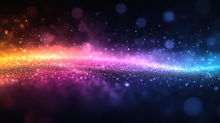 Obraz premium Experience The Cosmic Dust And Particles With Abstract Galaxy Concept Theme