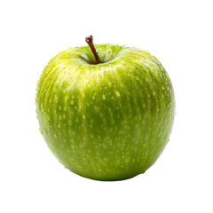 sour apple on transparent background