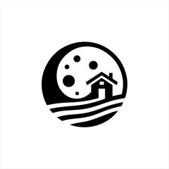Obraz premium real estate with moon