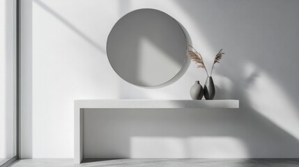 Modern minimalist interior design