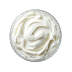 sour cream on transparent background