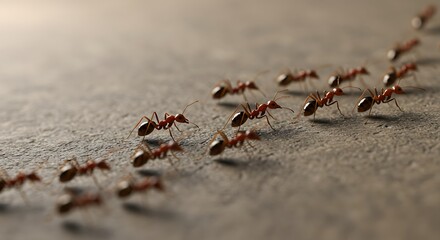 Ant Line: A Symbol of Unity and Hard Work
