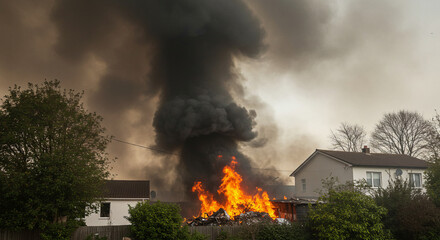 Fototapeta premium fire in the woods