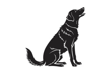 Obraz premium A silhouetted image of a dog