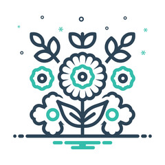 Mix icon for flowers