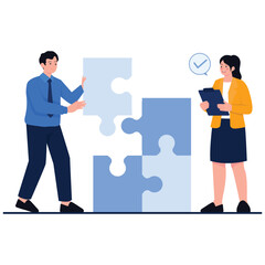 Employee Skills Performance Illustration