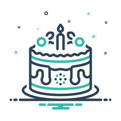 Mix icon for cake