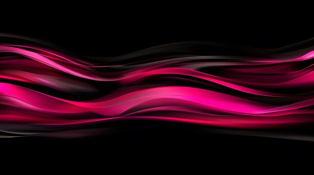 Abstract Pink and Black Wave Background Design