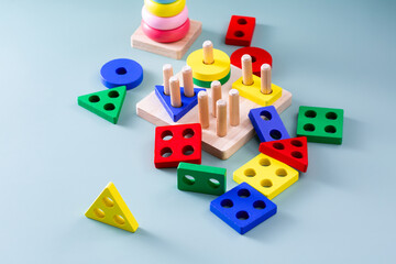 Colorful Wooden Educational Toys for Children Development and Learning