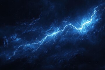 Striking electric lightning bolts illuminate the night sky with breathtaking intensity and beauty, Striking Electric Lightning Bolts in Night Sky