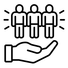 Team Building  Icon Element For Design

