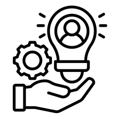 Talent Strategy  Icon Element For Design
