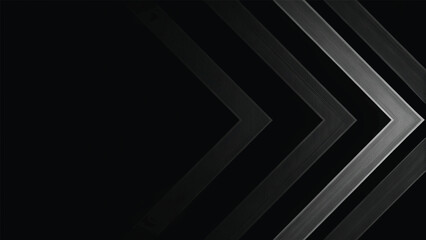 Obraz premium Abstract black and white animation of a 3D paper sign with a woman in business attire, highlighted by dramatic light