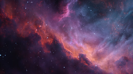 Stunning cosmic nebula with vibrant colors, ideal for space and astronomy photography